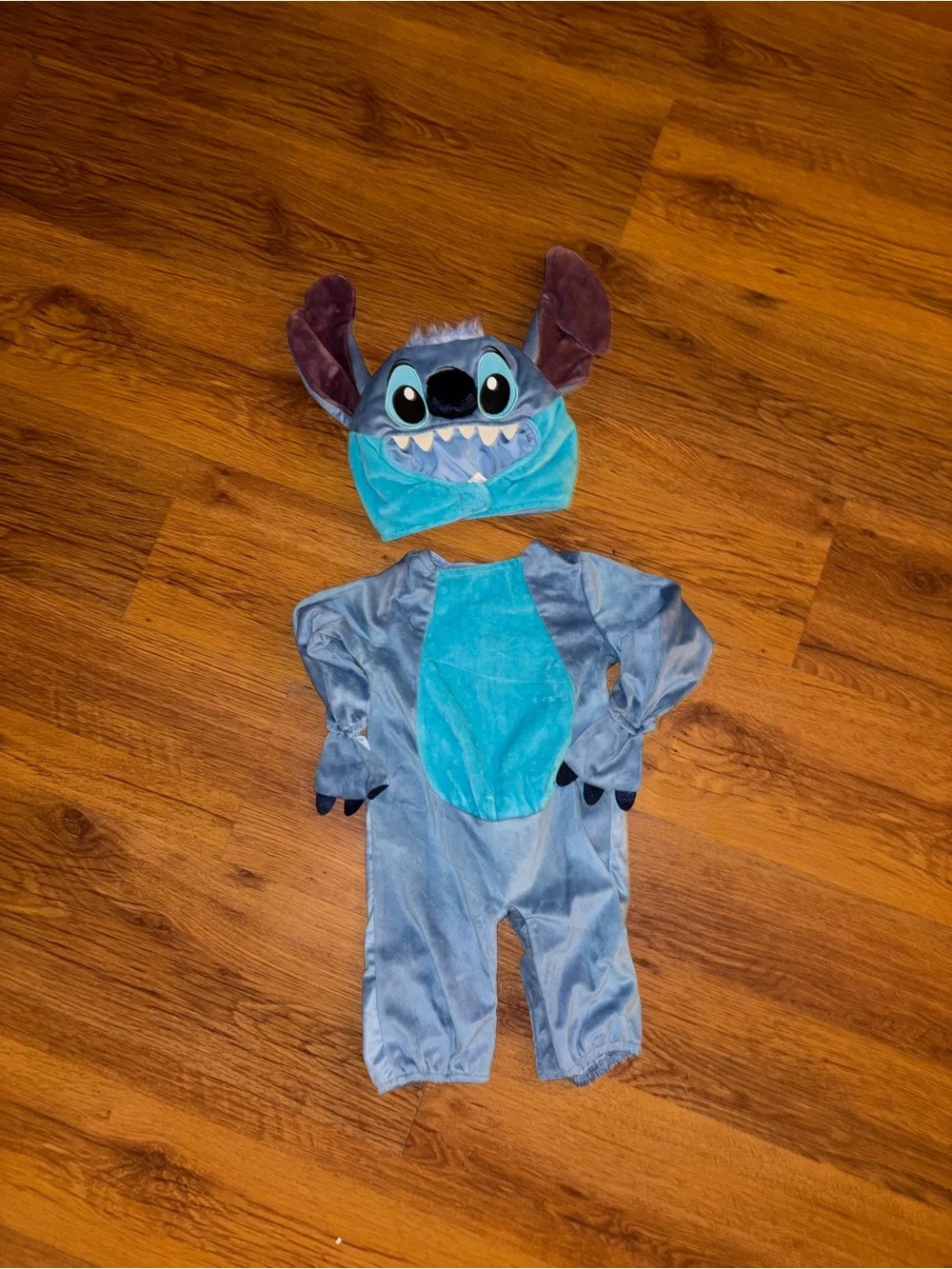 Disney Blue and Teal Stitch Plush Kids Costume 3-6 Months